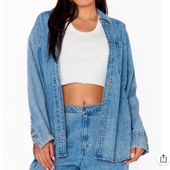 Show me your mumu denim button down shirt
Mountain button down mountain mist - Picture 1 of 11